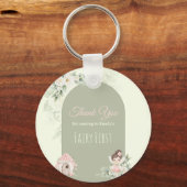 Nature Cute Flower Fairy 1st Birthday キーホルダー (正面)