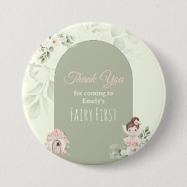 Nature Cute Flower Fairy 1st Birthday Button 缶バッジ