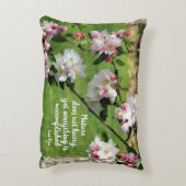 Nature Does Not Hurry Inspirational Quote  アクセントクッション (裏面(縦))