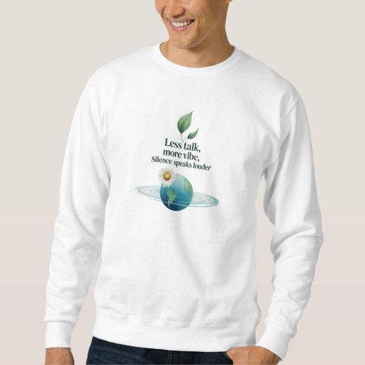 Nature Earth Quote Design | Basic Cozy Sweatshirt スウェットシャツ (正面)