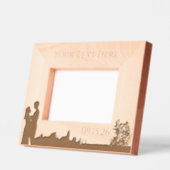 Nature Floral Wedding Personalized レーザー彫刻フレーム (左)