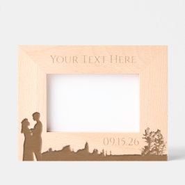 Nature Floral Wedding Personalized レーザー彫刻フレーム