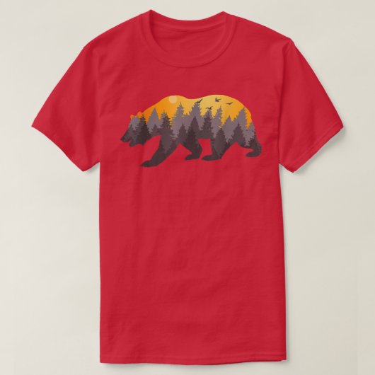 Nature Forest Bear Tシャツ (デザイン正面)
