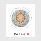 Nature Fusion Tree Rings & Ocean Life design  シール (シート)