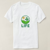 Nature Green Design – Life Logo Tシャツ (デザイン正面)