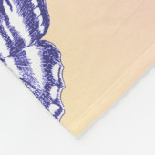 Nature Harmony Blanket – Birds, Trees & Butterfly  フリースブランケット (角)