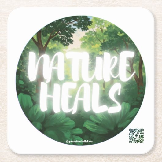 NATURE HEALS コースター (正面)