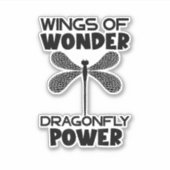 Nature Insect Dragonflies Power Wings Of Wonder Dr シール (正面)