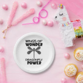 Nature Insect Dragonflies Power Wings Of Wonder Dr ペーパープレート (パーティー)