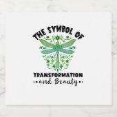 Nature Insect Dragonflies Transformation Beauty Dr スパークリングワインラベル (シングルラベル)