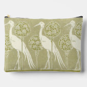 Nature Inspired Art Nouveau Stork アクセサリーポーチ (正面)