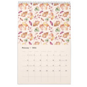 Nature-Inspired Botanical Art Wall Calendar カレンダー (2月 2026)