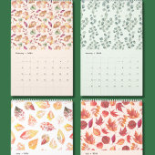 Nature-Inspired Botanical Art Wall Calendar カレンダー
