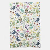 Nature-Inspired Botanical Pattern Decorative Throw キッチンタオル (縦)