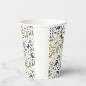 Nature-Inspired Botanical Pattern Decorative Throw 紙コップ (右)