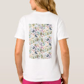 Nature-Inspired Botanical Pattern Decorative Throw Tシャツ (裏面)