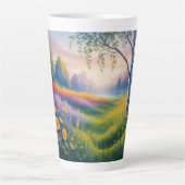 nature-inspired design that evokes a sense of peac カフェラテマグ (正面)