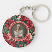 Nature-inspired Gifts For Girlfriend Custom Rose キーホルダー (裏面)