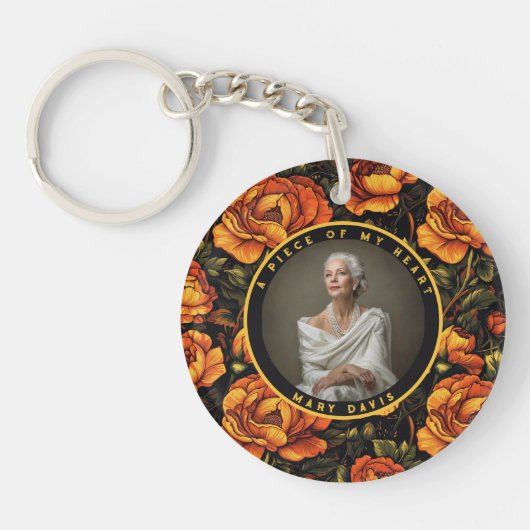 Nature-inspired Gifts For Mom Rose キーホルダー (正面)