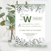 Nature inspired Greenery  Wedding Invitation 招待状