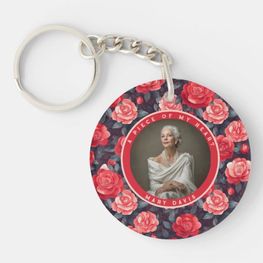 Nature-inspired Housewarming Gift Ideas Rose Flora キーホルダー (正面)