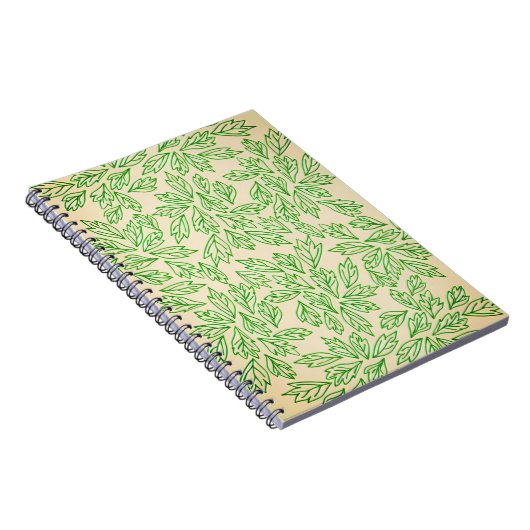 Nature-Inspired Leaf Pattern Notebook ノートブック (右側)