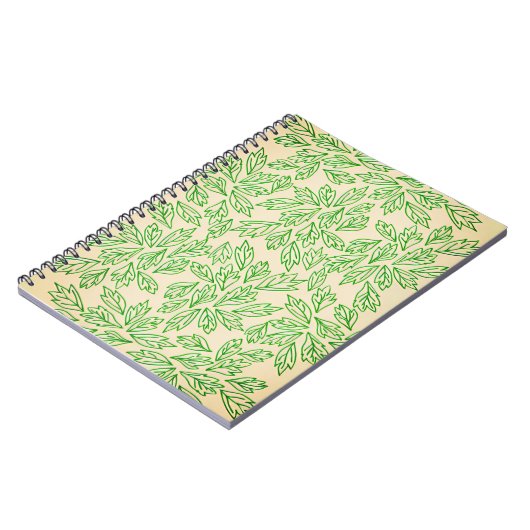 Nature-Inspired Leaf Pattern Notebook ノートブック (左側)