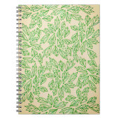 Nature-Inspired Leaf Pattern Notebook ノートブック (正面)
