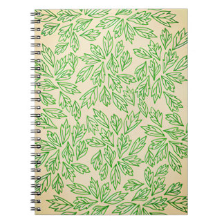 Nature-Inspired Leaf Pattern Notebook ノートブック