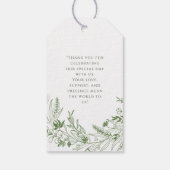 Nature  Inspired  Minimalist Monogram ギフトタグ (裏面)