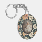 Nature-inspired party favor Rose Flower キーホルダー (正面左)