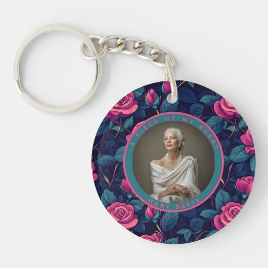 Nature-inspired Retirement Gifts for Mom Photo Ros キーホルダー (正面)