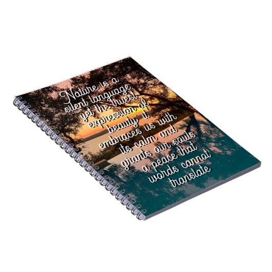 Nature is a silent language  ノートブック (右側)