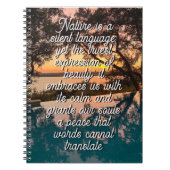 Nature is a silent language  ノートブック (正面)