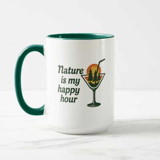 Nature is my Happy Hour マグカップ (左)