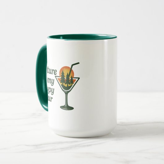 Nature is my Happy Hour マグカップ (正面左)