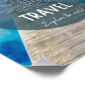 Nature It's Time To Travel Quote ポスター (角)