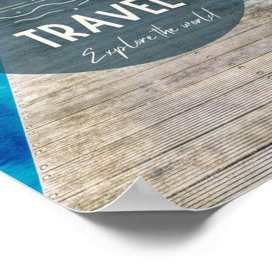 Nature It's Time To Travel Quote ポスター (角)