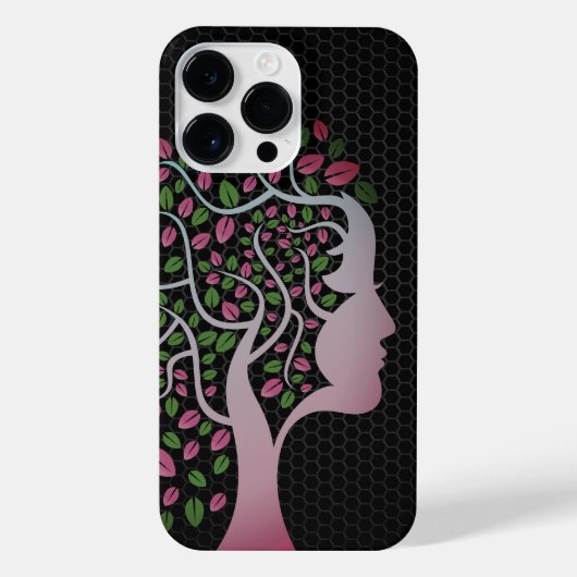 Nature Lady - Retro Pink Shadow Edition  iPhoneケース (裏面)