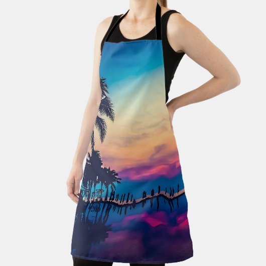 Nature Landscape Pool Palm Trees-25925 エプロン (インサイチュ)
