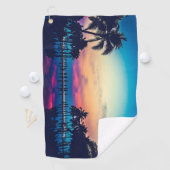 Nature Landscape Pool Palm Trees-25925 ゴルフタオル (インサイチュ)