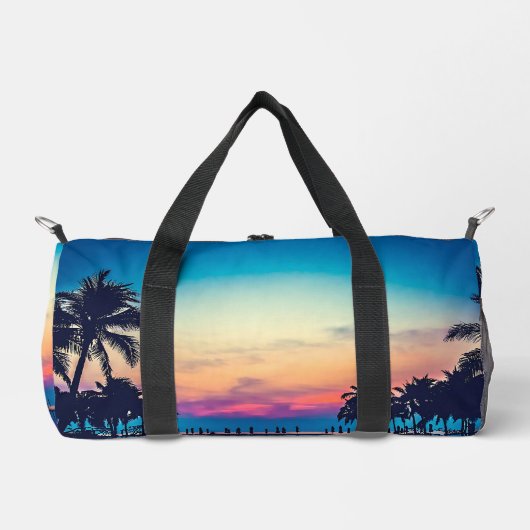 Nature Landscape Pool Palm Trees-25925 ダッフルバッグ (正面)