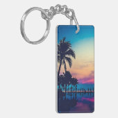 Nature Landscape with Pool Palm Trees-25925 キーホルダー (正面左)