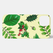 Nature leaves and berries phone case iPhoneケース (裏面横)