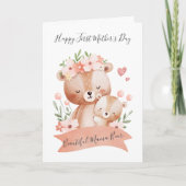 Nature Mama Bear Baby Bear Mother's Day Card シーズンカード (正面)