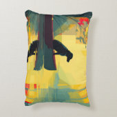 Nature Minimalist Black Labrador Canoe アクセントクッション (裏面(縦))