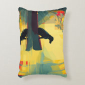 Nature Minimalist Black Labrador Canoe アクセントクッション (正面(垂直))