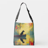 Nature Minimalist Black Labrador Canoe クロスボディバッグ (裏面)