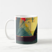 Nature Minimalist Black Labrador Canoe コーヒーマグカップ (左)