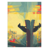 Nature Minimalist Black Labrador Canoe テーブルクロス (正面)